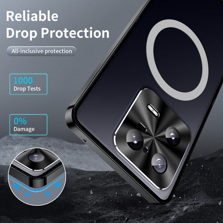 For Xiaomi 13 Pro MagSafe Magnetic Frosted Metal Phone Case(Black) - 13 Pro Cases by PMC Jewellery | Online Shopping South Africa | PMC Jewellery