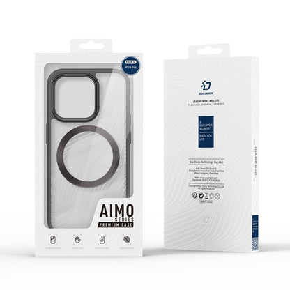 For iPhone 15 Pro DUX DUCIS Aimo Mag Series TPU + PC MagSafe Frosted Feel Phone Case(Black) - iPhone 15 Pro Cases by DUX DUCIS | Online Shopping South Africa | PMC Jewellery | Buy Now Pay Later Mobicred