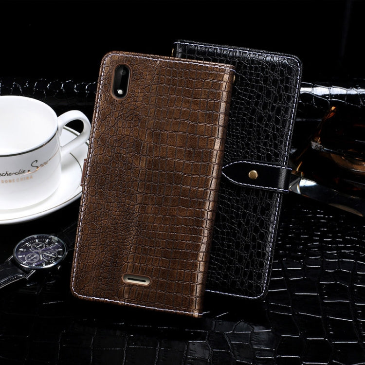 For Wiko Y50 idewei Crocodile Texture Horizontal Flip Leather Case with Holder & Card Slots & Wallet(Black) - Wiko by idewei | Online Shopping South Africa | PMC Jewellery | Buy Now Pay Later Mobicred