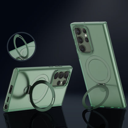 For Samsung Galaxy S23 Ultra 5G LK 3 in 1 MagSafe Magnetic Holder Phone Case(Green) - Galaxy S23 Ultra 5G Cases by PMC Jewellery | Online Shopping South Africa | PMC Jewellery