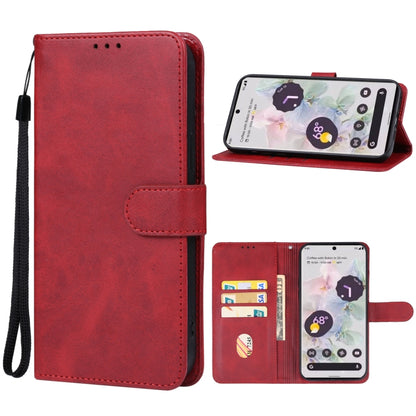 For Google Pixel 8 Leather Phone Case(Red) - Google Cases by PMC Jewellery | Online Shopping South Africa | PMC Jewellery | Buy Now Pay Later Mobicred