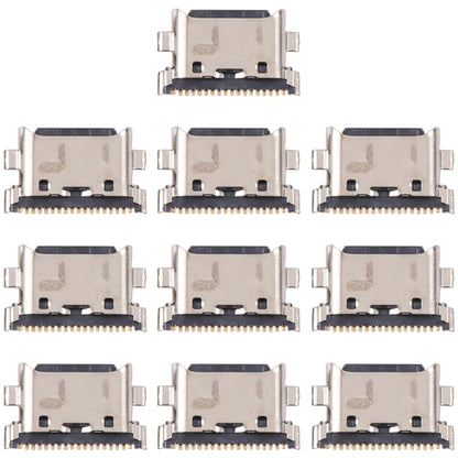 For Samsung Galaxy M22 SM-M225F 10pcs Charging Port Connector - Single Tail Connector by PMC Jewellery | Online Shopping South Africa | PMC Jewellery