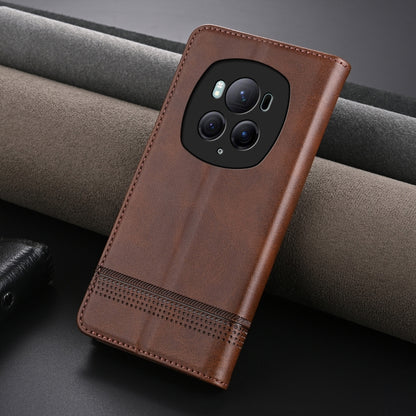 For Honor Magic6 Pro AZNS Magnetic Calf Texture Flip Leather Phone Case(Dark Brown) - Honor Cases by AZNS | Online Shopping South Africa | PMC Jewellery | Buy Now Pay Later Mobicred