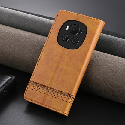 For Honor Magic6 AZNS Magnetic Calf Texture Flip Leather Phone Case(Light Brown) - Honor Cases by AZNS | Online Shopping South Africa | PMC Jewellery | Buy Now Pay Later Mobicred