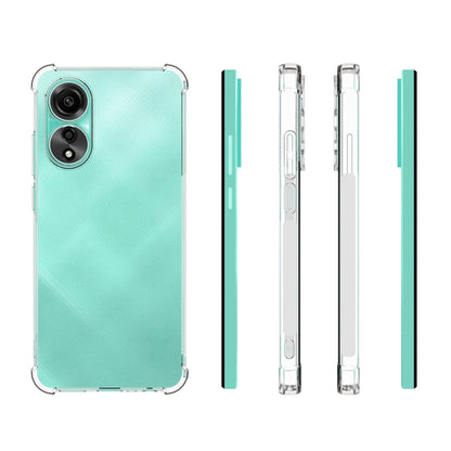 For OPPO A78 4G Shockproof Non-slip Thickening TPU Phone Case(Transparent) - OPPO Cases by PMC Jewellery | Online Shopping South Africa | PMC Jewellery | Buy Now Pay Later Mobicred