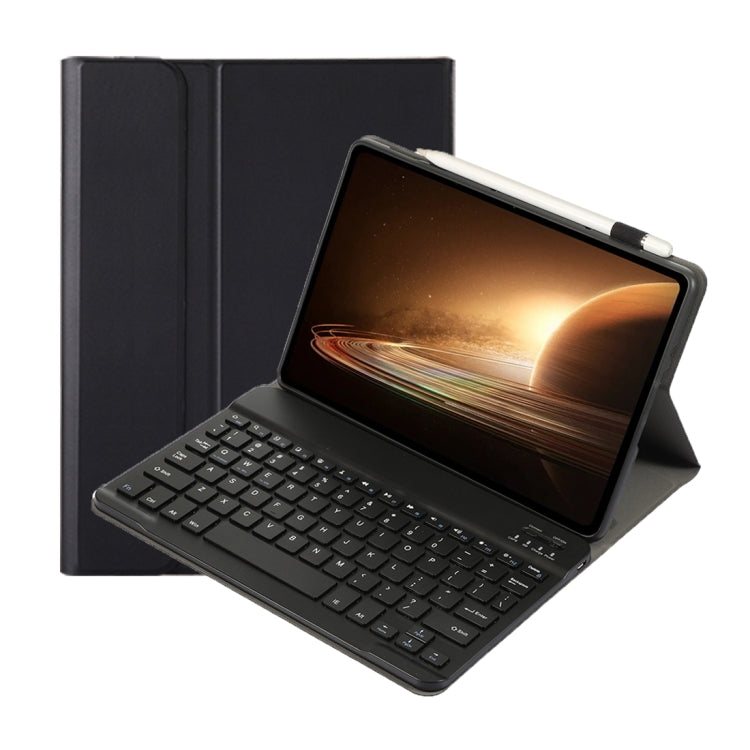 For OPPO Pad 2 11.61 inch 2023 OP13 Lambskin Texture Ultra-thin Detachable Bluetooth Keyboard Leather Case(Black) - Others Keyboard by PMC Jewellery | Online Shopping South Africa | PMC Jewellery