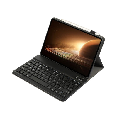 For OPPO Pad 2 11.61 inch 2023 OP13 Lambskin Texture Ultra-thin Detachable Bluetooth Keyboard Leather Case(Black) - Others Keyboard by PMC Jewellery | Online Shopping South Africa | PMC Jewellery