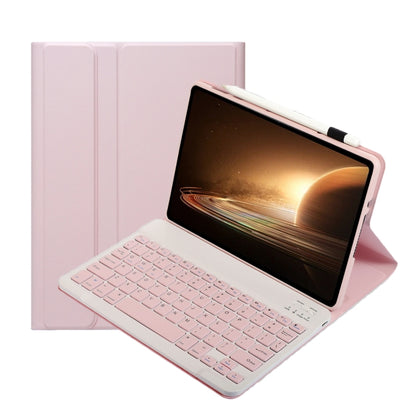 For OPPO Pad 2 11.61 inch 2023 OP13 Lambskin Texture Ultra-thin Detachable Bluetooth Keyboard Leather Case(Pink) - Others Keyboard by PMC Jewellery | Online Shopping South Africa | PMC Jewellery