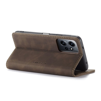 For Xiaomi Redmi Note 12 4G Global CaseMe 013 Multifunctional Horizontal Flip Leather Phone Case(Coffee) - Xiaomi Cases by CaseMe | Online Shopping South Africa | PMC Jewellery | Buy Now Pay Later Mobicred