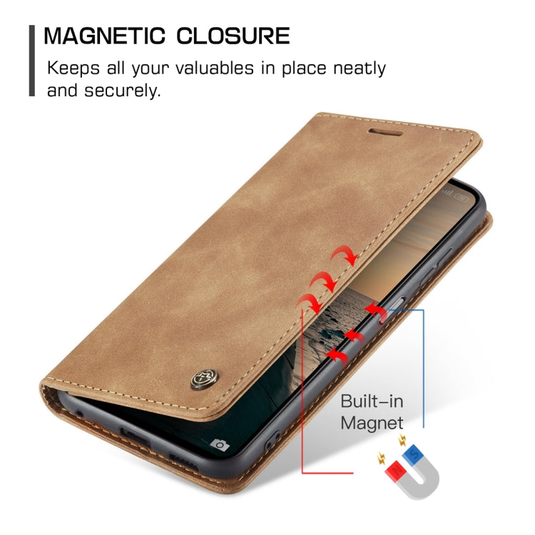 For Xiaomi Redmi Note 12 4G Global CaseMe 013 Multifunctional Horizontal Flip Leather Phone Case(Brown) - Xiaomi Cases by CaseMe | Online Shopping South Africa | PMC Jewellery | Buy Now Pay Later Mobicred