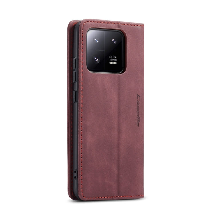 For Xiaomi 13 Pro CaseMe 013 Multifunctional Horizontal Flip Leather Phone Case(Wine Red) - Xiaomi Cases by CaseMe | Online Shopping South Africa | PMC Jewellery | Buy Now Pay Later Mobicred