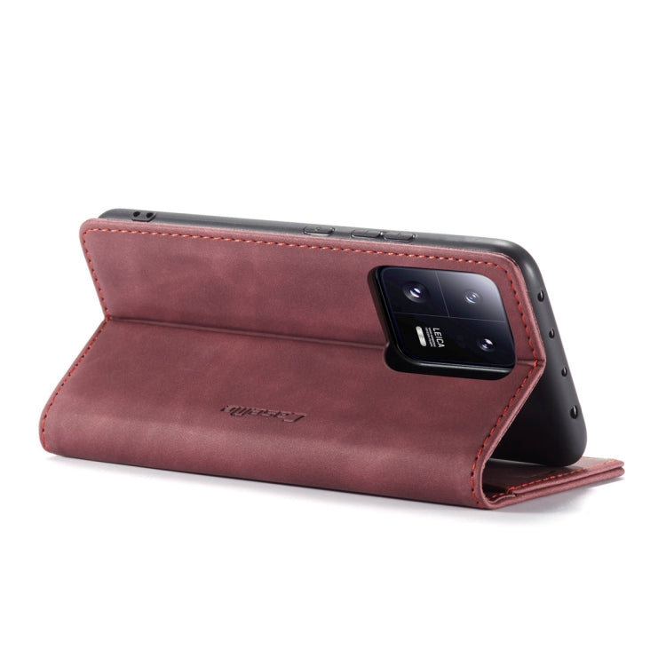 For Xiaomi 13 Pro CaseMe 013 Multifunctional Horizontal Flip Leather Phone Case(Wine Red) - Xiaomi Cases by CaseMe | Online Shopping South Africa | PMC Jewellery | Buy Now Pay Later Mobicred