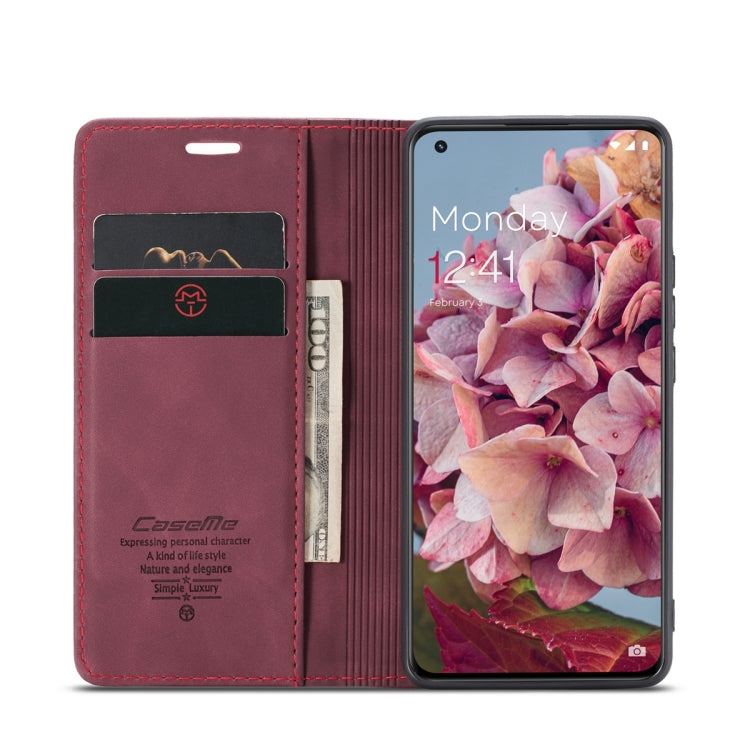 For OnePlus 11 CaseMe 013 Multifunctional Horizontal Flip Leather Phone Case(Wine Red) - OnePlus Cases by CaseMe | Online Shopping South Africa | PMC Jewellery | Buy Now Pay Later Mobicred