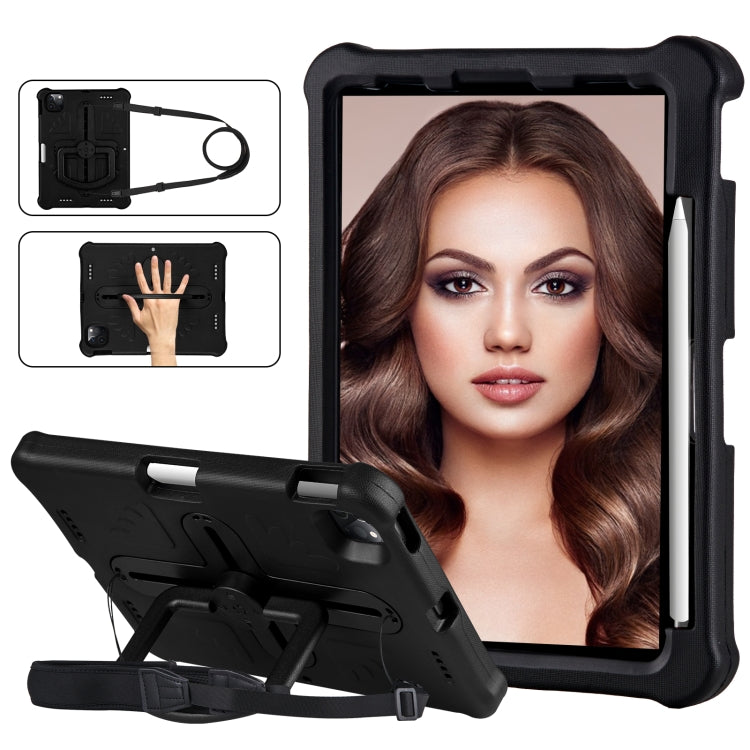 Shield 360 Rotation Handle EVA Shockproof PC Tablet Case For iPad Air 11 2024/Pro 11 2018/2020/2021/Air 4/Air 5 10.9(Black) - iPad Pro 11 (2022/2021) Cases by PMC TechLife | Online Shopping South Africa | PMC TechLife | Buy Now Pay Later Mobicred