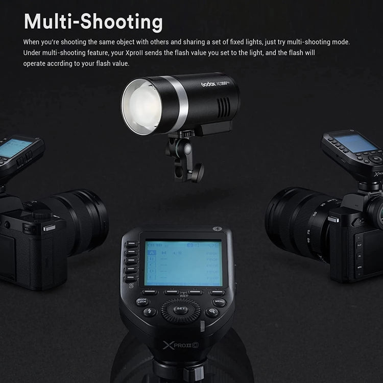 Godox XPro II TTL Wireless Flash Trigger For Canon(Black) - free shipping - PMC TechLife - Order now!