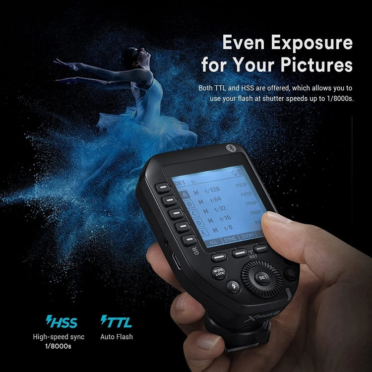 Godox XPro II TTL Wireless Flash Trigger For Olympus / Panasonic(Black) - free shipping - PMC TechLife - Order now!
