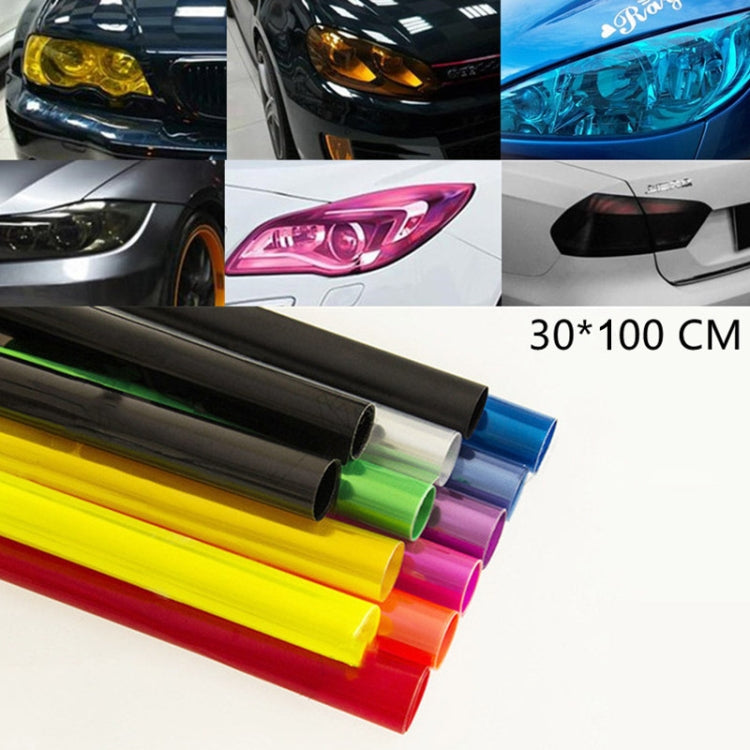 2pcs Car Headlight Protective Film Tail Light Film Motorcycle Fog Light Film, Size:30 x 100cm(Light Black) - Auto Film by PMC Jewellery | Online Shopping South Africa | PMC Jewellery