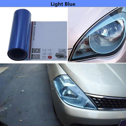 2pcs Car Headlight Protective Film Tail Light Film Motorcycle Fog Light Film, Size:30 x 100cm(Fluorescent Yellow) - Auto Film by PMC Jewellery | Online Shopping South Africa | PMC Jewellery