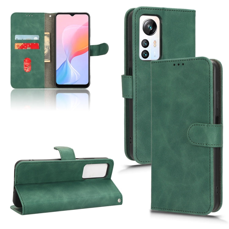 For Blackview A85 Skin Feel Magnetic Flip Leather Phone Case(Green) - More Brand by PMC Jewellery | Online Shopping South Africa | PMC Jewellery | Buy Now Pay Later Mobicred