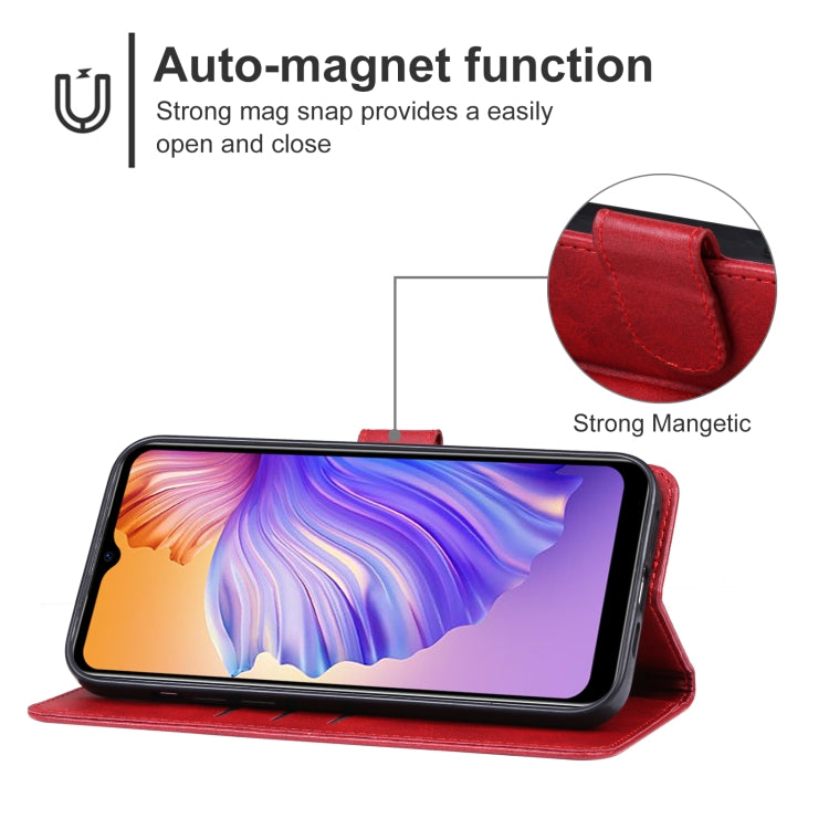 For DOOGEE N50 Leather Phone Case(Red) - Doogee Cases by PMC Jewellery | Online Shopping South Africa | PMC Jewellery | Buy Now Pay Later Mobicred