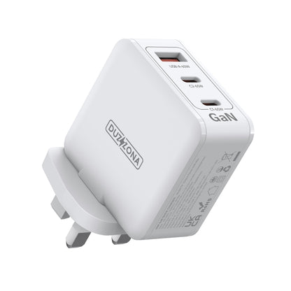 DUZZONA T9 65W Dual USB-C / Type-C+USB GaN Fast Charger, Specification:UK Plug - USB Charger by DUZZONA | Online Shopping South Africa | PMC Jewellery | Buy Now Pay Later Mobicred