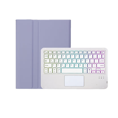 For Huawei MatePad 11 2023 AHW13-AS Lambskin Texture Ultra-thin Detachable Backlight Bluetooth Keyboard Leather Case with Touchpad(Purple) - Huawei Keyboard by PMC Jewellery | Online Shopping South Africa | PMC Jewellery