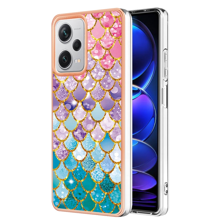 For Xiaomi Redmi Note 12 Pro+ 5G Global Electroplating IMD TPU Phone Case(Colorful Scales) - Note 12 Pro+ Cases by PMC Jewellery | Online Shopping South Africa | PMC Jewellery