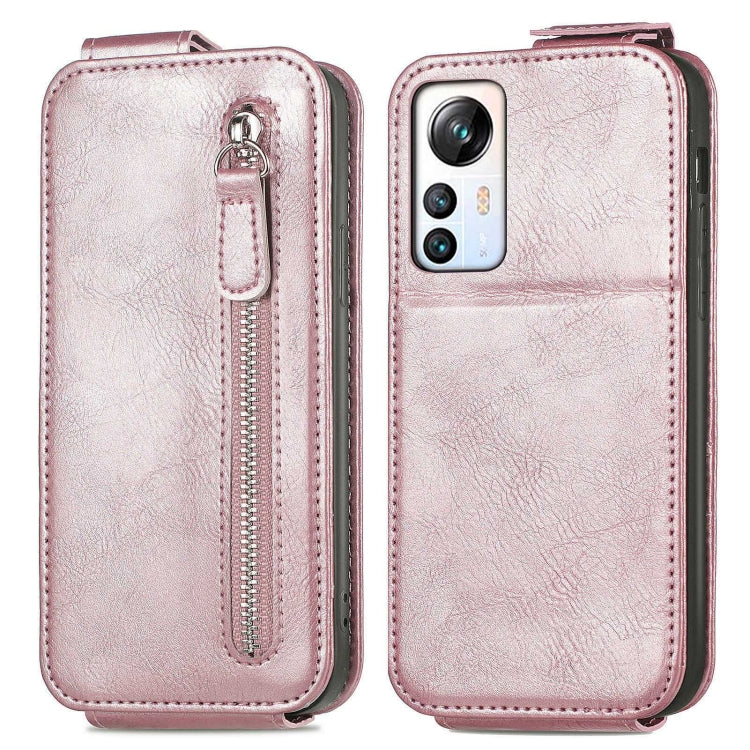 For Blackview A85 Zipper Wallet Vertical Flip Leather Phone Case(Rose Gold) - More Brand by PMC Jewellery | Online Shopping South Africa | PMC Jewellery | Buy Now Pay Later Mobicred