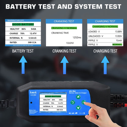 CAT-280 2 in 1 Car Battery Charger & Color Screen Battery Tester - Electronic Test by PMC Jewellery | Online Shopping South Africa | PMC Jewellery | Buy Now Pay Later Mobicred