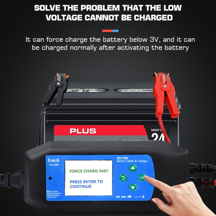 CAT-280 2 in 1 Car Battery Charger & Color Screen Battery Tester - Electronic Test by PMC Jewellery | Online Shopping South Africa | PMC Jewellery | Buy Now Pay Later Mobicred