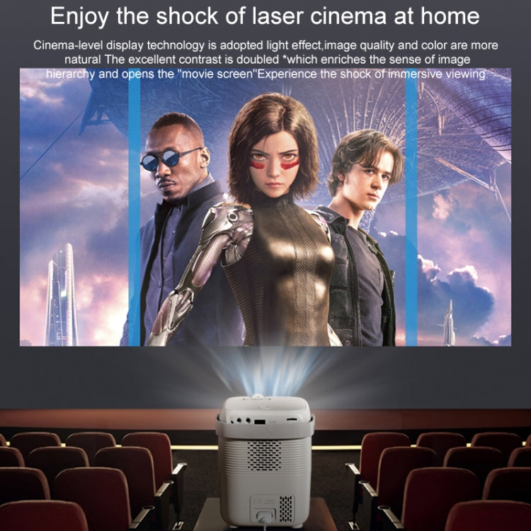 A007 Portable 1280 x 720 HD 113 ANSI Smart LED Projector, Plug:US Plug(Black) - Mini Projector by PMC Jewellery | Online Shopping South Africa | PMC Jewellery | Buy Now Pay Later Mobicred