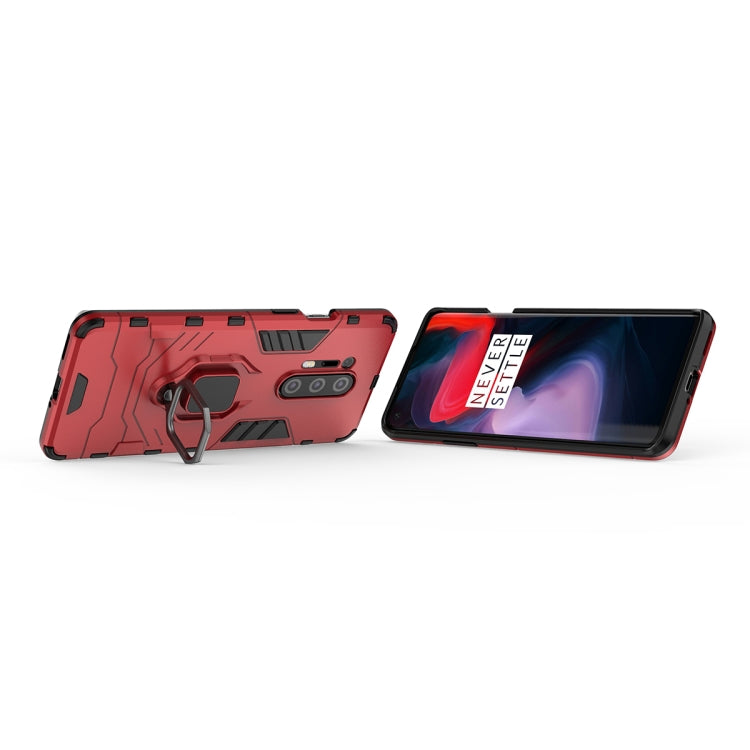 For OnePlus 8 Pro PC + TPU Anti-fall Protective Case with Ring Holder(Red) - OnePlus Cases by PMC Jewellery | Online Shopping South Africa | PMC Jewellery