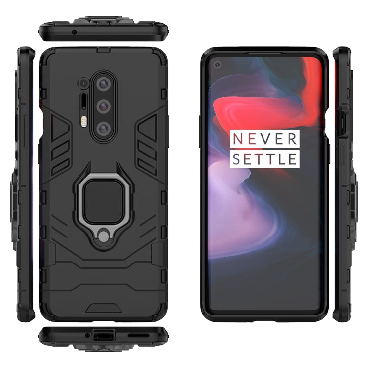 For OnePlus 8 Pro PC + TPU Anti-fall Protective Case with Ring Holder(Black) - OnePlus Cases by PMC Jewellery | Online Shopping South Africa | PMC Jewellery