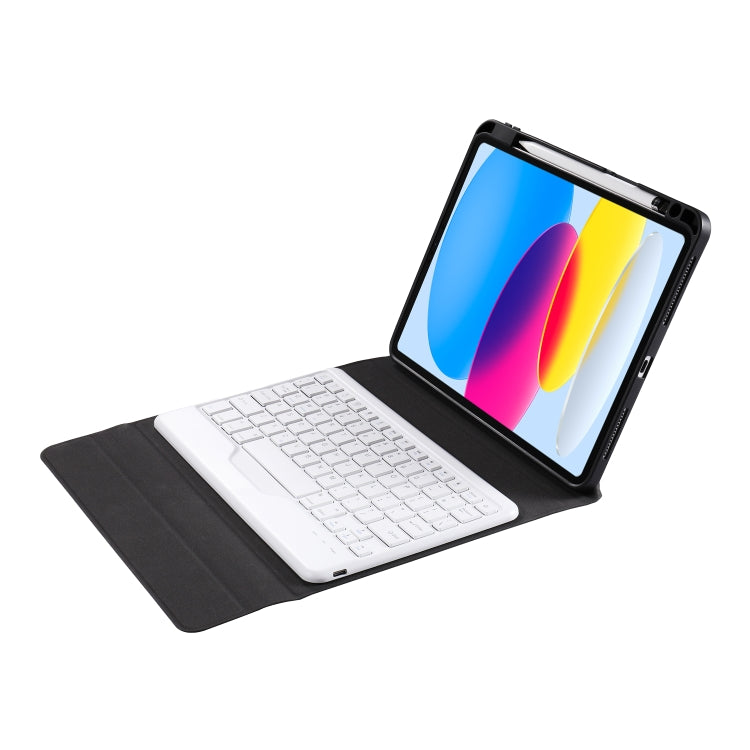 For iPad 10th Gen 10.9 2022 B10 Triangle Holder Tablet Bluetooth Keyboard Leather Case(Rainbow) - Universal by PMC Jewellery | Online Shopping South Africa | PMC Jewellery