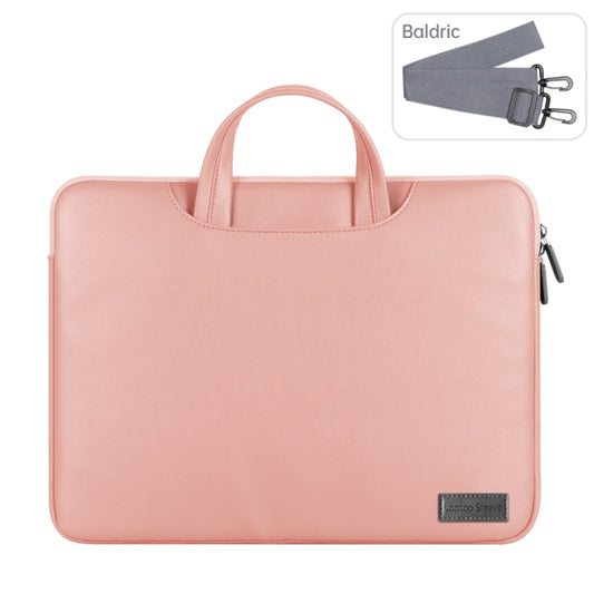 Waterproof PU Laptop Bag Inner Bag, Size:13 / 14 inch(Rose Gold) - Other by PMC Jewellery | Online Shopping South Africa | PMC Jewellery | Buy Now Pay Later Mobicred