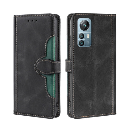 For Blackview A85 Skin Feel Magnetic Buckle Leather Phone Case(Black) - More Brand by PMC Jewellery | Online Shopping South Africa | PMC Jewellery