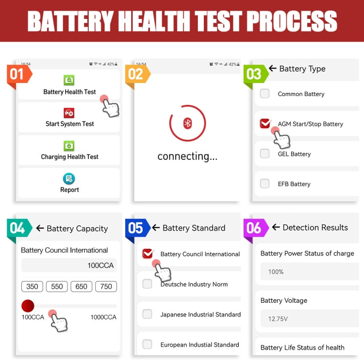 LAUNCH X431 BST360 12V Car Battery Test Clip Analyzer - Electronic Test by PMC Jewellery | Online Shopping South Africa | PMC Jewellery | Buy Now Pay Later Mobicred