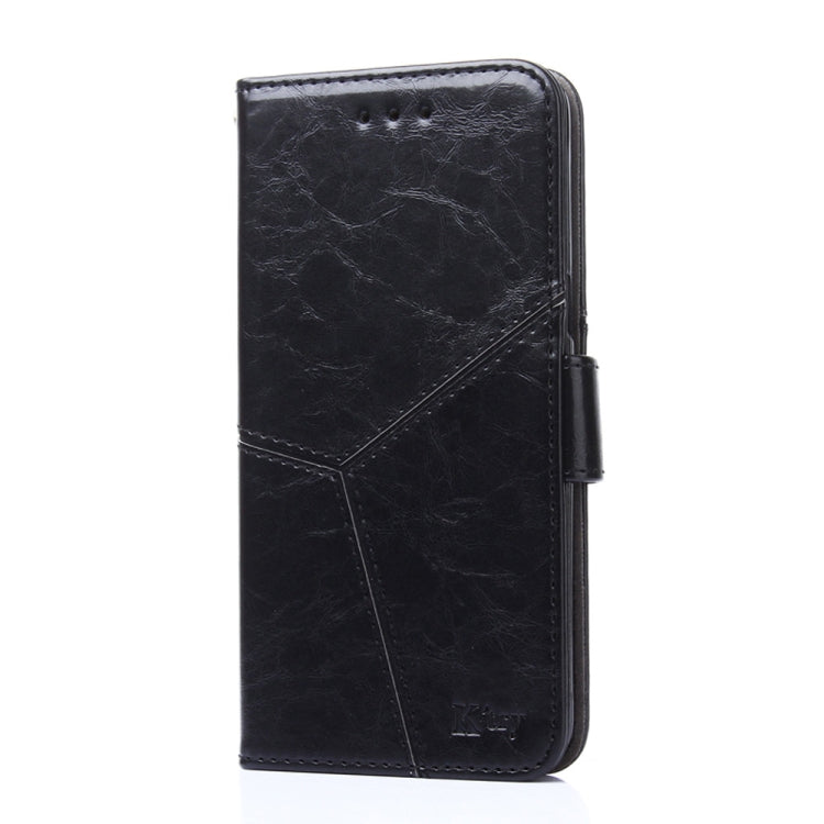 For Blackview A52 Geometric Stitching Flip Leather Phone Case(Black) - More Brand by PMC Jewellery | Online Shopping South Africa | PMC Jewellery