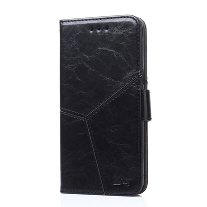 For Blackview A85 Geometric Stitching Flip Leather Phone Case(Black) - More Brand by PMC Jewellery | Online Shopping South Africa | PMC Jewellery