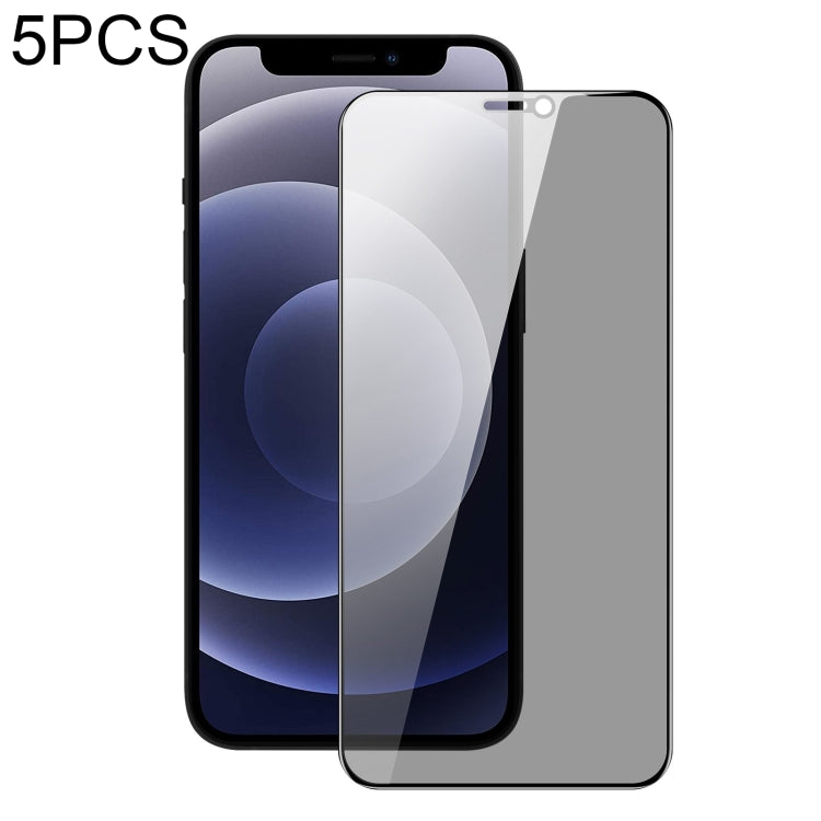 For iPhone 12 mini 5pcs DUX DUCIS 0.33mm 9H High Aluminum Anti-spy HD Tempered Glass Film - iPhone 12 mini Tempered Glass by DUX DUCIS | Online Shopping South Africa | PMC Jewellery | Buy Now Pay Later Mobicred