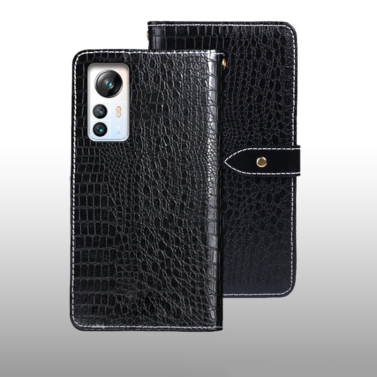 For Blackview A85 idewei Crocodile Texture Leather Phone Case(Black) - More Brand by idewei | Online Shopping South Africa | PMC TechLife | Buy Now Pay Later Mobicred