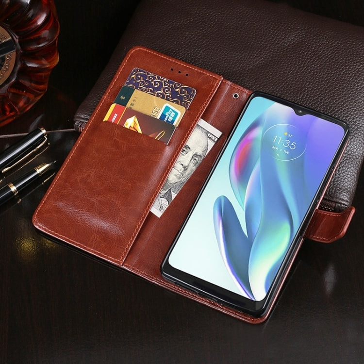 For Blackview A85 idewei Crazy Horse Texture Leather Phone Case with Holder(Rose Red) - More Brand by idewei | Online Shopping South Africa | PMC TechLife | Buy Now Pay Later Mobicred