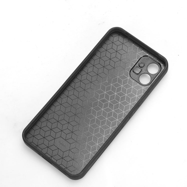 For Nothing Phone 1 Wristband Leather Back Phone Case(Black) - More Brand by PMC Jewellery | Online Shopping South Africa | PMC Jewellery