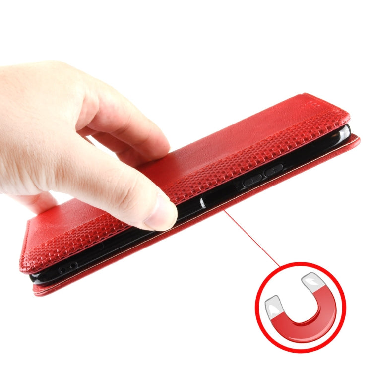 For Blackview A85 Magnetic Buckle Retro Texture Leather Phone Case(Red) - More Brand by PMC TechLife | Online Shopping South Africa | PMC TechLife | Buy Now Pay Later Mobicred
