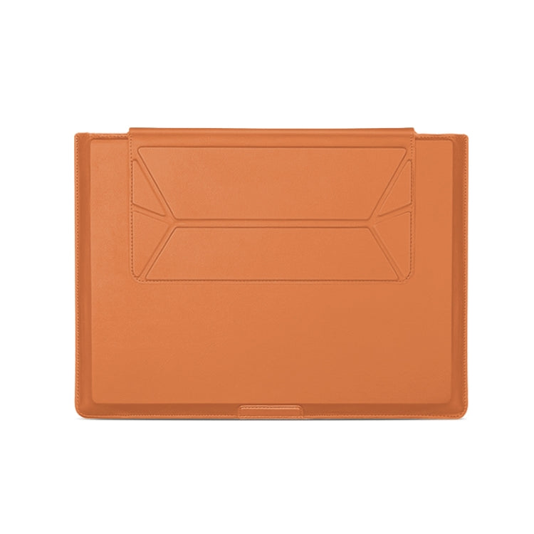 13-14 inch Universal Laptop Magnetic Holder Stitching Inner Bag(Brown) - 13.3 inch by PMC Jewellery | Online Shopping South Africa | PMC Jewellery | Buy Now Pay Later Mobicred