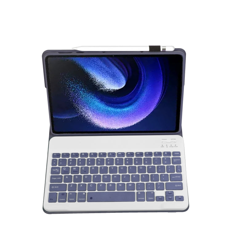 For Xiaomi Pad 6 / Pad 6 Pro A0N7 Lambskin Texture Ultra-thin Bluetooth Keyboard Leather Case(Purple) - Others Keyboard by PMC Jewellery | Online Shopping South Africa | PMC Jewellery