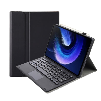 For Xiaomi Pad 6 / Pad 6 Pro A0N7-A Lambskin Texture Ultra-thin Bluetooth Keyboard Leather Case with Touchpad(Black) - Others Keyboard by PMC Jewellery | Online Shopping South Africa | PMC Jewellery