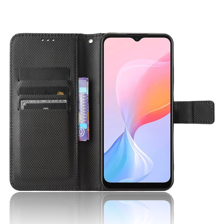 For Blackview A85 Diamond Texture Leather Phone Case(Black) - More Brand by PMC Jewellery | Online Shopping South Africa | PMC Jewellery | Buy Now Pay Later Mobicred