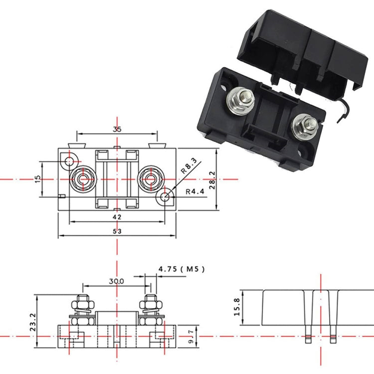 4 in 1 ANS-H Car Fuse Holder Fuse Box, Current:120A - Fuse by PMC Jewellery | Online Shopping South Africa | PMC Jewellery | Buy Now Pay Later Mobicred