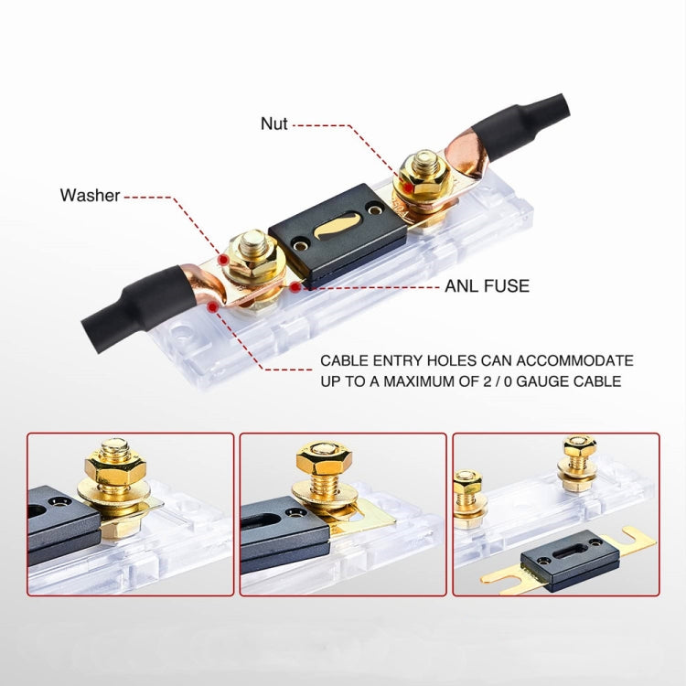 2 in 1 ANL Car Fuse Holder Electrical Protection Insulating Cover, Current:50A - Fuse by PMC Jewellery | Online Shopping South Africa | PMC Jewellery | Buy Now Pay Later Mobicred